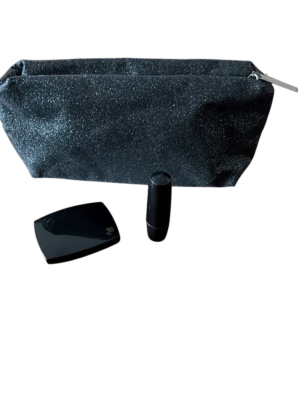 Lancôme 3 Piece Gift Set Sparkle Bag Red Lipstick Powder Blush